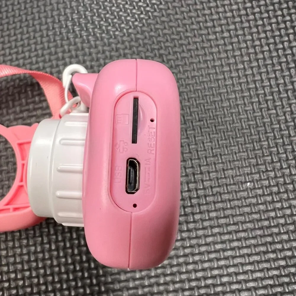 Kids Digital Camera 1080P Pink Unicorn Design With Strap & Screen